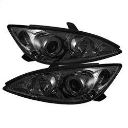 Spyder Auto - Spyder Toyota Camry 02-06 Projector Headlights LED Halo LED Smoke High H1 Low H1 PRO-YD-TCAM02-HL-SM