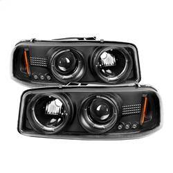 Spyder Auto - Spyder GMC Sierra 1500/2500/3500 99-06 Projector Headlights LED Halo LED Black PRO-YD-CDE00-HL-BK