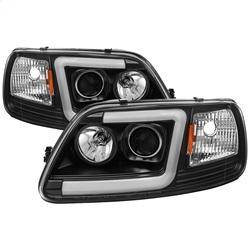 Spyder Auto - Spyder 97-03 Ford F-150 (After 6/1997) Light Bar Projector Headlights - Blk (PRO-YD-FF15097V2-LB-BK)