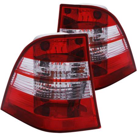 ANZO Headlights, Tail Lights and More  - ANZO 1998-2005 Mercedes Benz M Class W163 Taillights Chrome