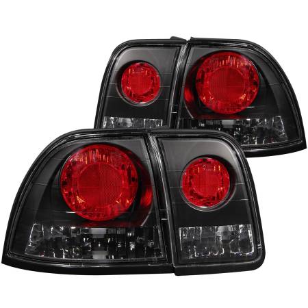 ANZO Headlights, Tail Lights and More  - ANZO 1996-1997 Honda Accord Taillights Black