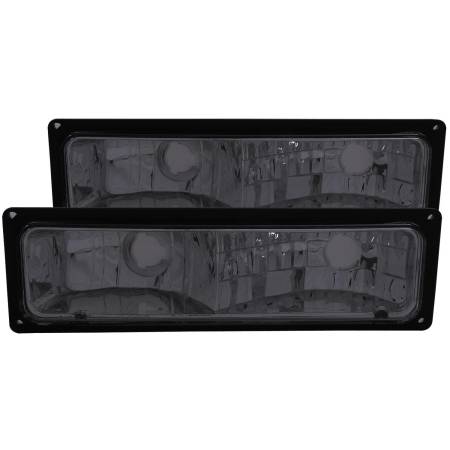 ANZO Headlights, Tail Lights and More  - ANZO 1988-1998 Chevrolet C1500 Euro Parking Lights Smoke