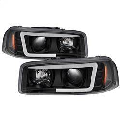 Spyder Auto - Spyder GMC Sierra 1500/2500/3500 99-06 V2 Projector Headlights - DRL - Black PRO-YD-CDE00V2-LB-BK