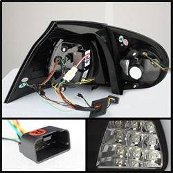 Spyder Auto - Spyder Volkswagen Golf V 06-09 LED TURN SIGNAL LED Tail Lights Black ALT-YD-VG03-LED-BK