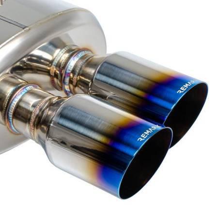 Remark By GReddy - Remark 2015+ Subaru WRX/STi 4in Quad Cat-Back Exhaust Titanium Stainless Resonated