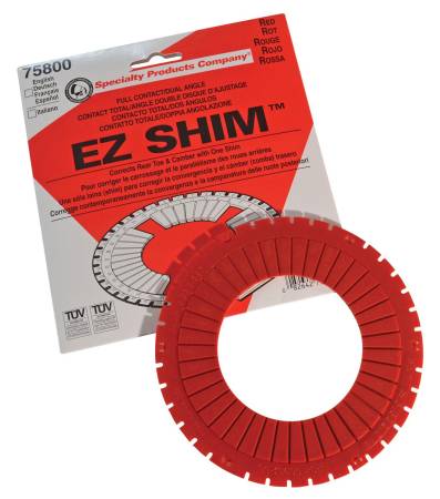 SPC Performance - SPC Performance EZ Shim Dual Angle Camber/Toe Shim (Red)