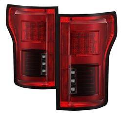 Spyder Auto - Spyder 15-18 Ford F-150 LED Tail Lights (w/Blind Spot) - Red Clear (ALT-YD-FF15015BS-LBLED-RC)