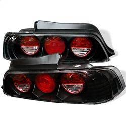 Spyder Auto - Spyder Honda Prelude 97-01 Euro Style Tail Lights Black ALT-YD-HP97-BK