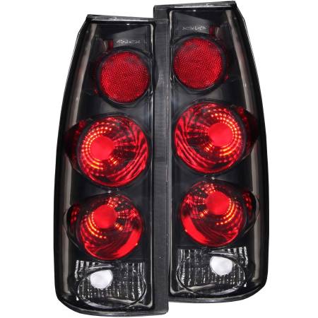 ANZO Headlights, Tail Lights and More  - ANZO 1999-2000 Cadillac Escalade Taillights Dark Smoke 3D Style