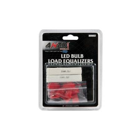 ANZO Headlights, Tail Lights and More  - ANZO Resistor Kit Universal LED Bulb Resistor Kit Pair 25W/6.2 OHM