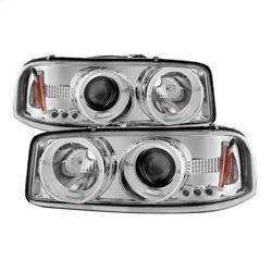 Spyder Auto - Spyder GMC Sierra 1500/2500/3500 99-06 Projector Headlights LED Halo LED Chrome PRO-YD-CDE00-HL-C