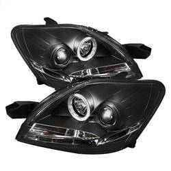 Spyder Auto - Spyder Toyota Yaris 07-11 4Dr Projector Headlights LED Halo DRL Blk PRO-YD-TYA074D-DRL-BK