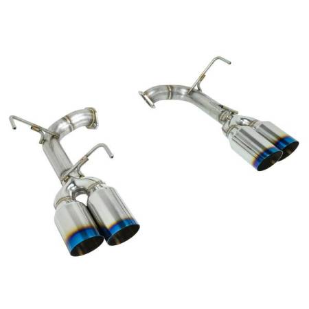 Remark By GReddy - Remark Subaru WRX STi VA Axle Back Exhaust w/ Titanium Stainless Single Wall Tip - 4 Inch Version