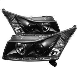 Spyder Auto - Spyder Chevy Cruze 11-14 Projector Headlights LED Halo -DRL Blk High H1 Low H7 PRO-YD-CCRZ11-DRL-BK