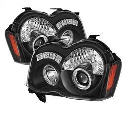 Spyder Auto - Spyder Jeep Grand Cherokee 08-10 Projector Headlights LED Halo LED Blk Low 9006 PRO-YD-JGC08-HL-BK