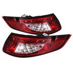 Spyder Auto - Spyder Porsche 997 05-08 LED Tail Lights Red Clear ALT-YD-P99705-LED-RC