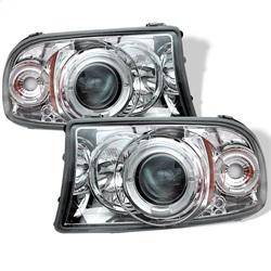 Spyder Auto - Spyder Dodge Dakota 97-04/Durango 98-03 1PC Projector Headlights LED Halo LED Chrm PRO-YD-DDAK97-C