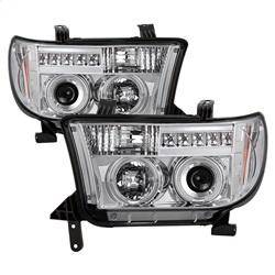 Spyder Auto - Spyder Toyota Tundra 07-13 Projector Headlights LED Halo LED Chrm PRO-YD-TTU07-HL-C