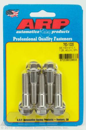 ARP - ARP M10 x 1.25 x 40 hex SS bolts 763-1005