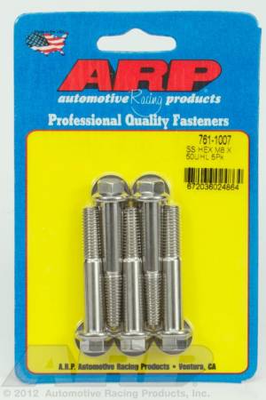 ARP - ARP M8 x 1.25 x 50 hex SS bolts 761-1007