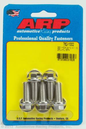 ARP - ARP M10 x 1.50 x 25 hex SS bolts 762-1002