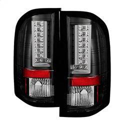 Spyder Auto - Spyder Chevy Silverado 07-13 Version 2 LED Tail Lights - Black ALT-YD-CS07V2-LED-BK