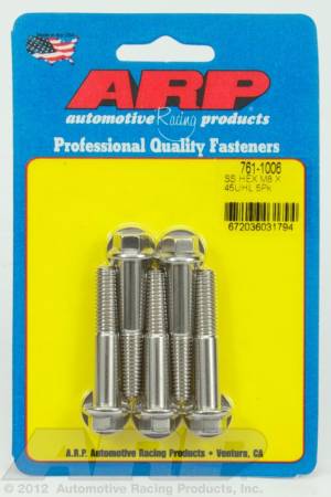 ARP - ARP M8 x 1.25 x 45 hex SS bolts 761-1006