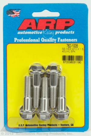 ARP - ARP M10 x 1.50 x 40 hex SS bolts 762-1005