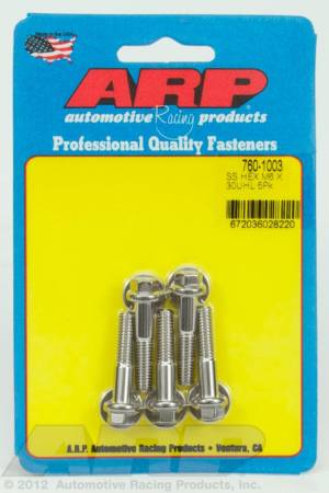 ARP - ARP M6 x 1.00 x 30 hex SS bolts 760-1003