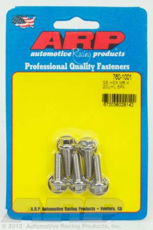 ARP - ARP M6 x 1.00 x 20 hex SS bolts 760-1001