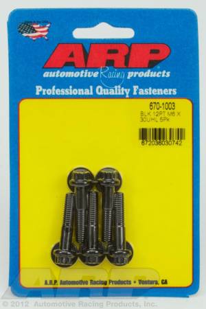 ARP - ARP M6 x 1.00 x 30 12pt black oxide bolts 670-1003