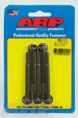 ARP - ARP M6 x 1.00 x 65 hex black oxide bolts 660-1010