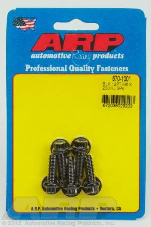 ARP - ARP M6 x 1.00 x 20 12pt black oxide bolts 670-1001