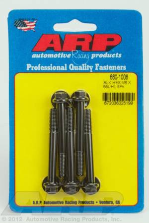 ARP - ARP M6 x 1.00 x 55 hex black oxide bolts 660-1008