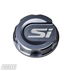 Turbo XS - Turbo XS Oil Cap Gunmetal Grey Si Logo 2017 Honda Civic.