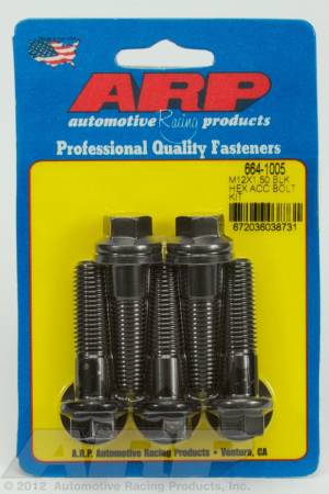 ARP - ARP M12 x 1.50 x 45 hex black oxide bolts 664-1005