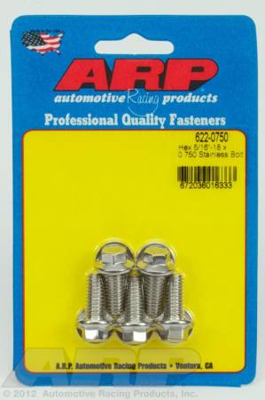 ARP - ARP 5/16-18 x 0.750 hex SS bolts 622-0750