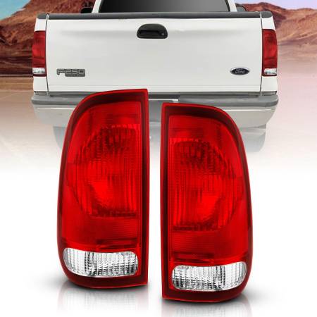 ANZO Headlights, Tail Lights and More  - ANZO 1997-2003 Ford F-150 Taillight Red/Clear Lens (OE Replacement)