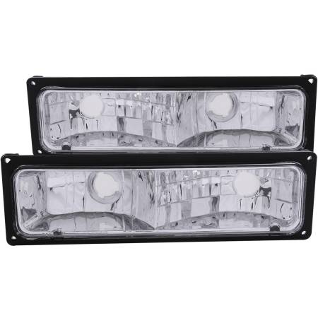 ANZO Headlights, Tail Lights and More  - ANZO 1988-1998 Chevrolet C1500 Euro Parking Lights Black