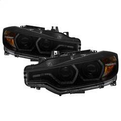 Spyder Auto - Spyder 12-14 BMW F30 3 Series 4DR Projector Headlights - LED DRL - Blk Smoke PRO-YD-BMWF3012-DRL-BSM