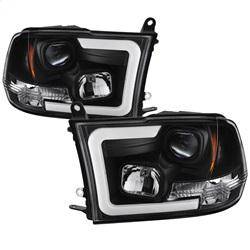 Spyder Auto - Spyder 09-16 Dodge Ram 1500 Version 2 Headlights Light Bar DRL Black PRO-YD-DR09V2-LBDRL-BK