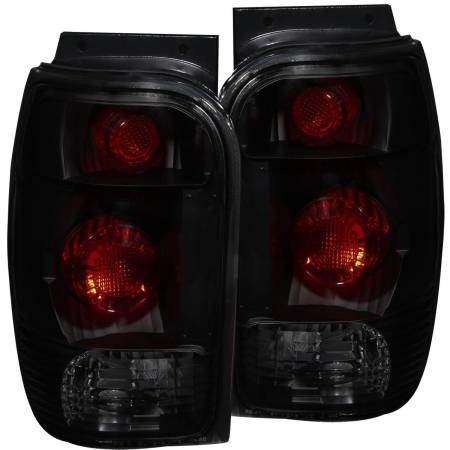 ANZO Headlights, Tail Lights and More  - ANZO 1998-2001 Ford Explorer Taillights Dark Smoke