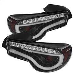 Spyder Auto - Spyder Scion FRS 12-14/Subaru BRZ 12-14 Light Bar LED Tail Lights Black ALT-YD-SFRS12-LBLED-BK