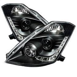 Spyder Auto - Spyder Nissan 350Z 03-05 Projector Headlights Xenon DRL Blk High H1 Lw D2R PRO-YD-N350Z02-HID-DRL-BK