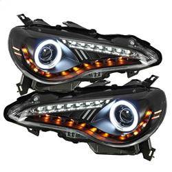 Spyder Auto - Spyder Scion FRS 12-14 Projector Headlights CCFL Halo DRL LED Black PRO-YD-SFRS12-CCFL-BK