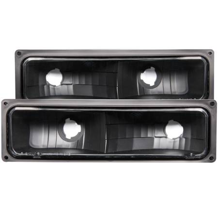 ANZO Headlights, Tail Lights and More  - ANZO 1988-1998 Chevrolet C1500 Euro Parking Lights Black