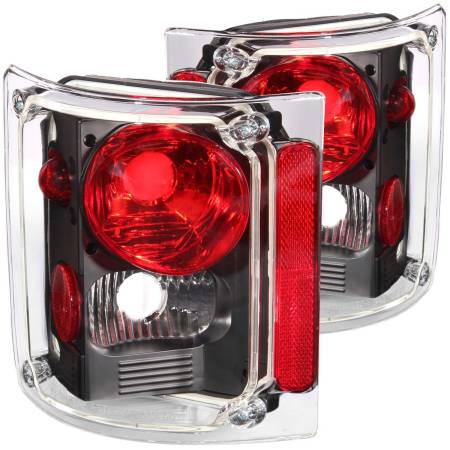 ANZO Headlights, Tail Lights and More  - ANZO 1973-1987 Chevrolet C 10 Taillights Black