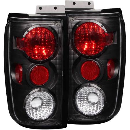 ANZO Headlights, Tail Lights and More  - ANZO 1997-2002 Ford Expedition Taillights Black