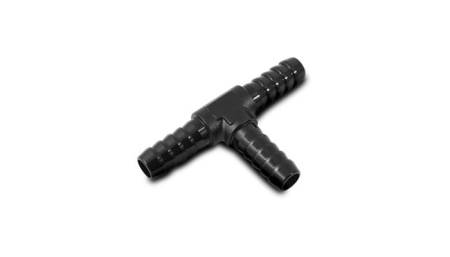 Vibrant Performance 3/16in Barbed Tee Adapter - Black Anodized