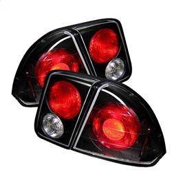 Spyder Auto - Spyder Honda Civic 01-05 4Dr Euro Style Tail Lights Black ALT-YD-HC01-4D-BK